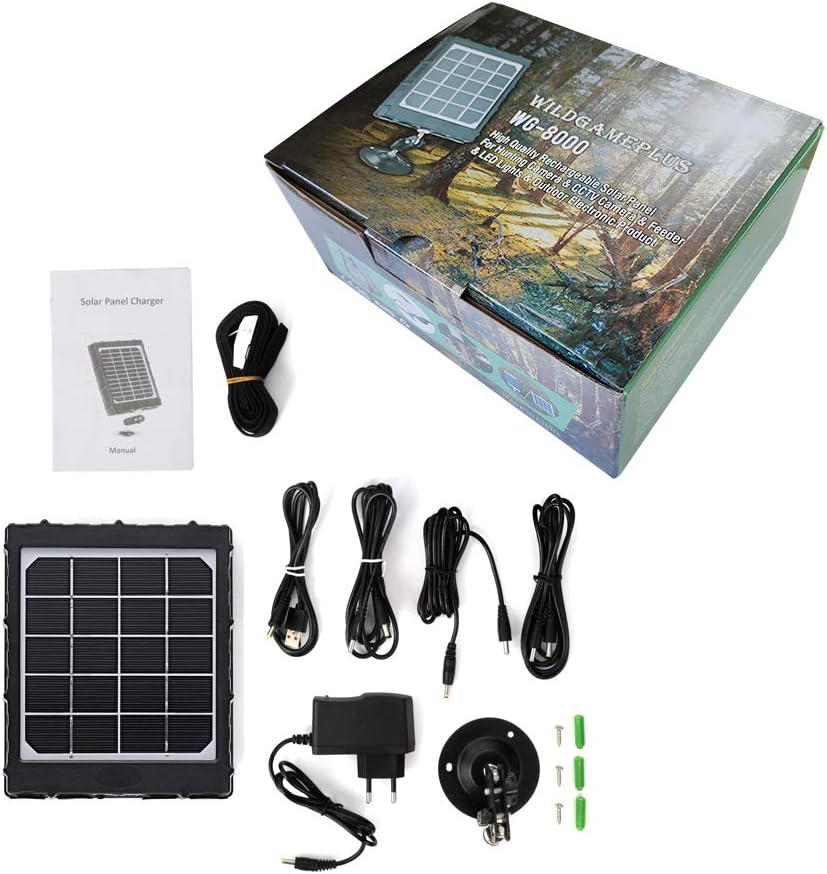 Kits de panneaux solaires 3W 8000mAh 12V/9V/6V sortie 5V