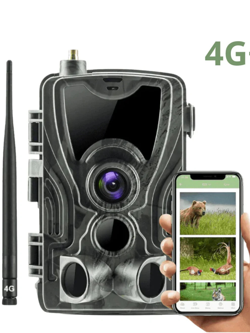 Caméra de Chasse 4G Connectée au téléphone Surveillance
