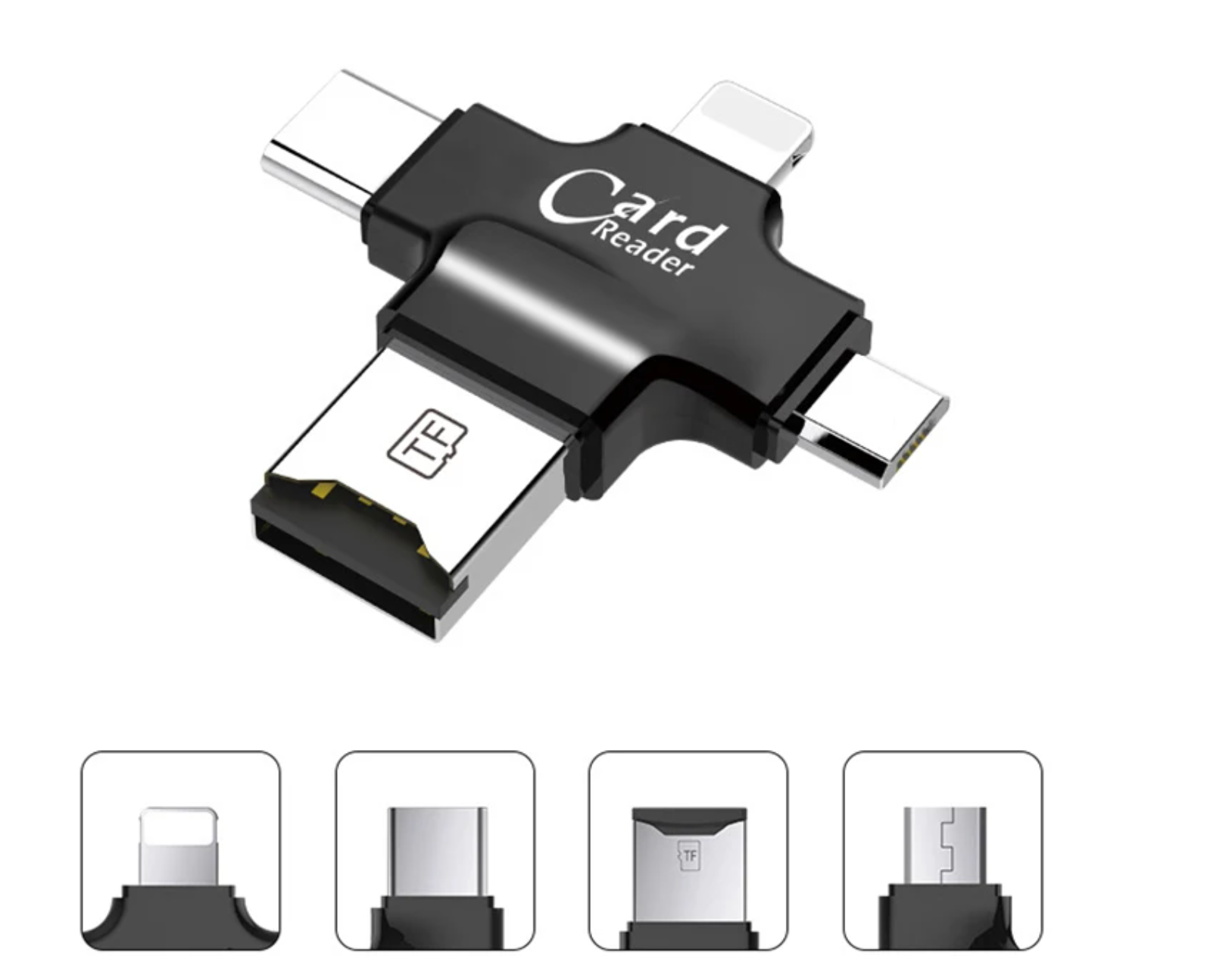 Lecteur de cartes SD compatible iphone, ipad, android.