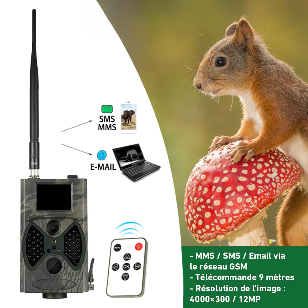 Caméra de Chasse avec Carte SIM Sms Sans Abonnement Surveillance