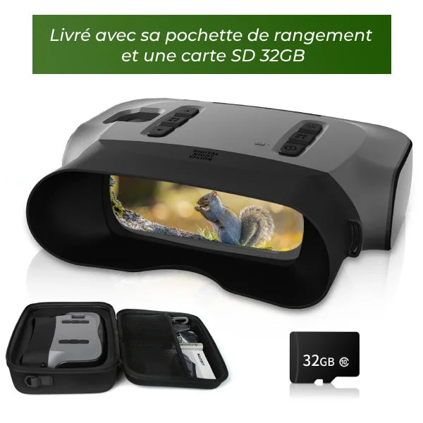 Jumelles à vision nocturne 8X Infrarouge Chasse