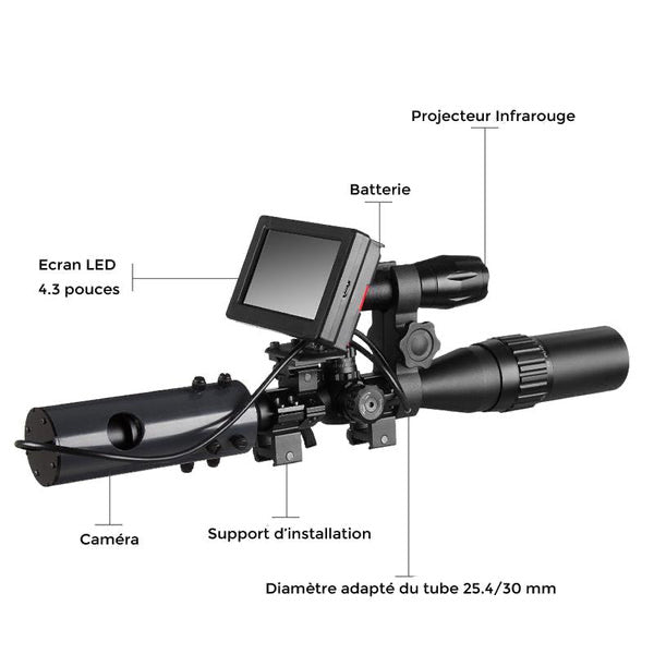 Lunette de Vision Nocturne HD de Chasse Professionnelle