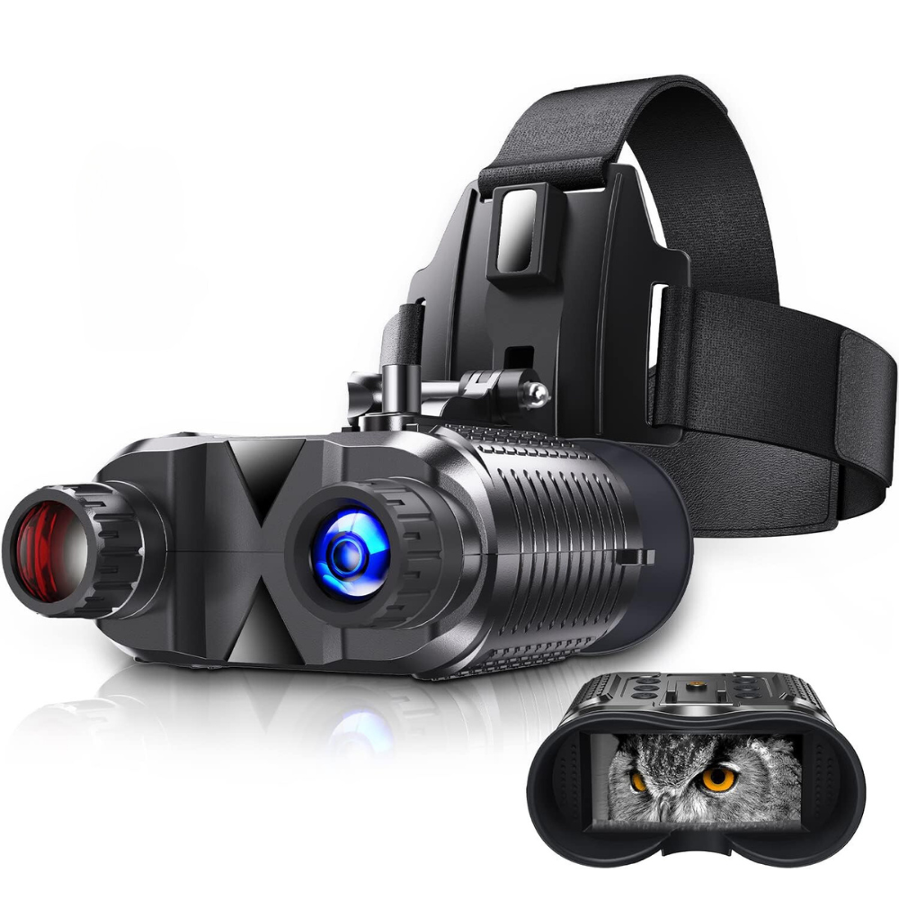 Jumelles à vision nocturne 8X 4K Serre-tête – Infrarouge, Chasse NV400