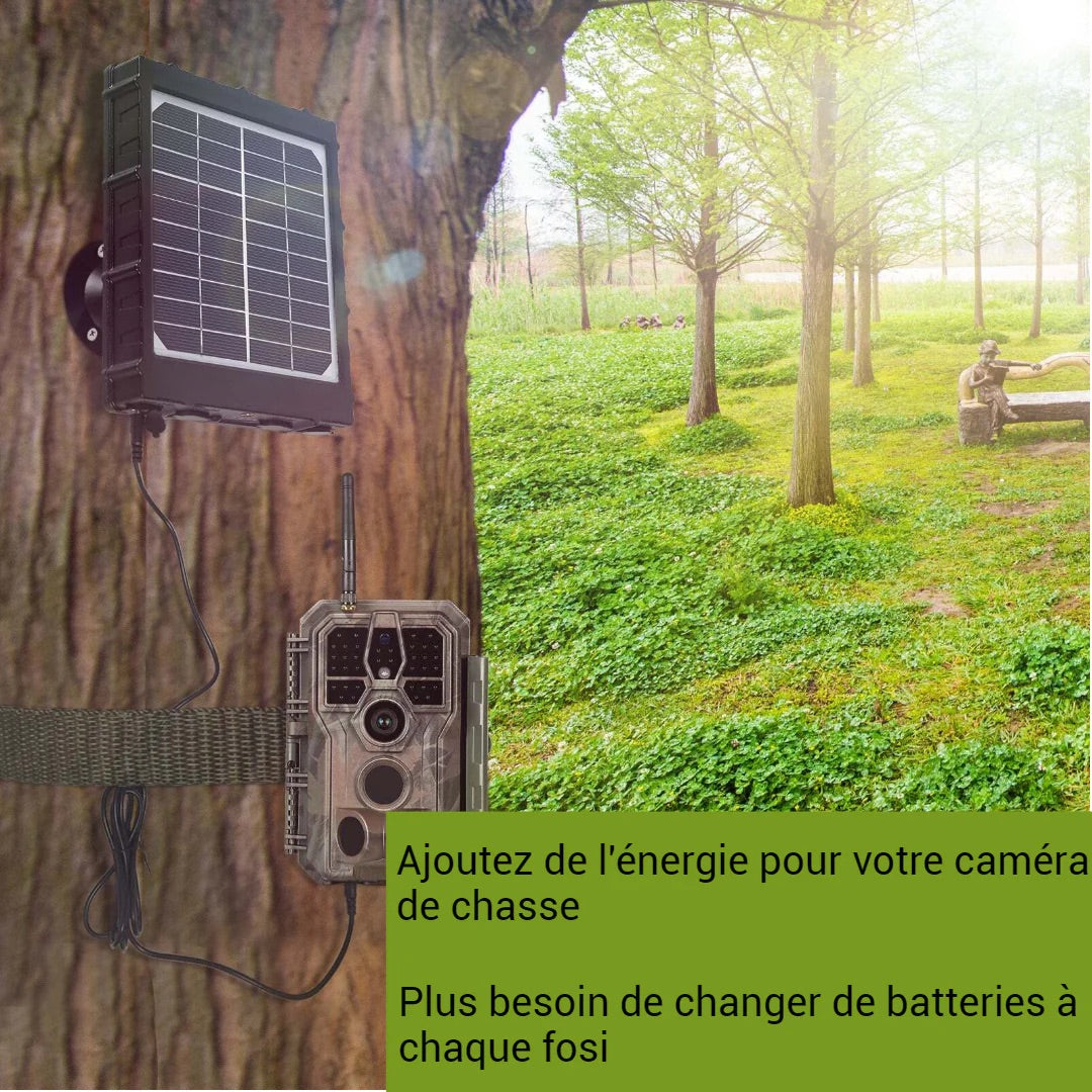 panneaux solaires pour camera de chasse