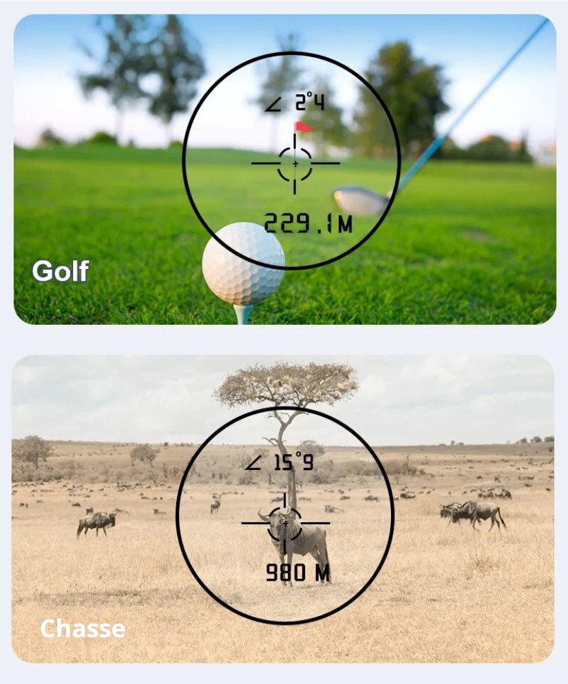 telemetre golf chasse laser