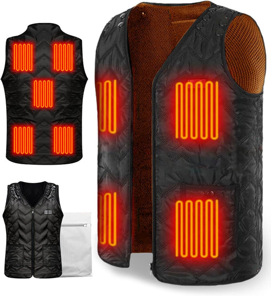 Gilet Chauffant Taille Ajustable Homme et Femme 