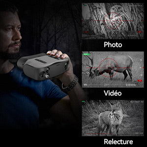 Jumelles à vision nocturne 8X Infrarouge Chasse