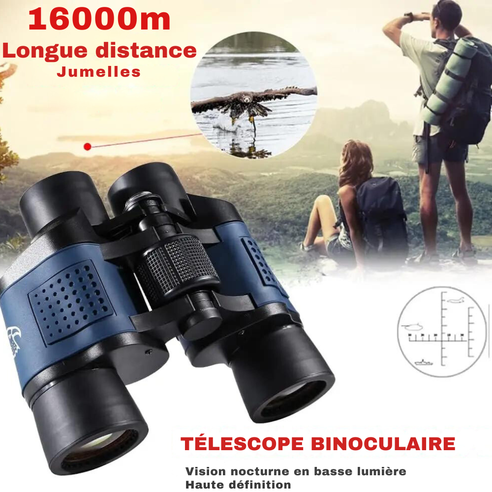 Jumelles de Randonnée  80x80 Vision Nocturne Chasse 1600M