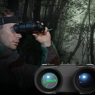 Jumelles vision nocturne serre-tete chasseur foret ecran 1.4 pouces