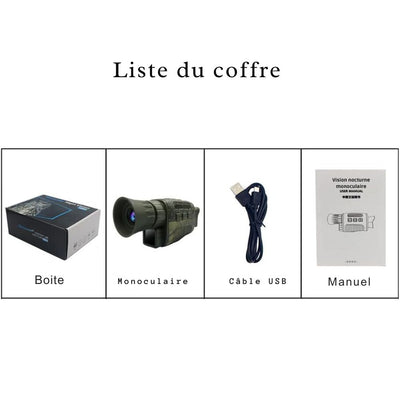 Monoculaire 5X infrarouge vision nocturne 4K