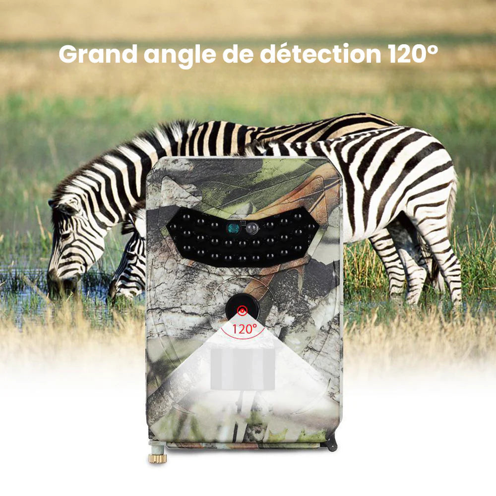 Caméra de Chasse Extérieure 12MP - Vision Nocturne Infrarouge Détection de Mouvement Sms