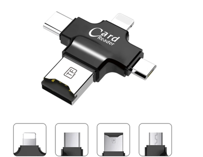 Lecteur de cartes SD compatible iphone, ipad, android.