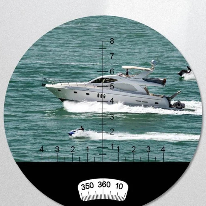 Jumelles 10x50 Avec Boussole Illuminée Et Télémètre - Prismes BAK4 - Étanches - Vert Foncé - Idéales Nautiques Et Observation