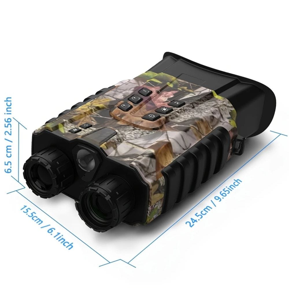 Jumelles Vision Nocturne HD 500m Militaire –Zoom 12x & Batterie Longue Durée