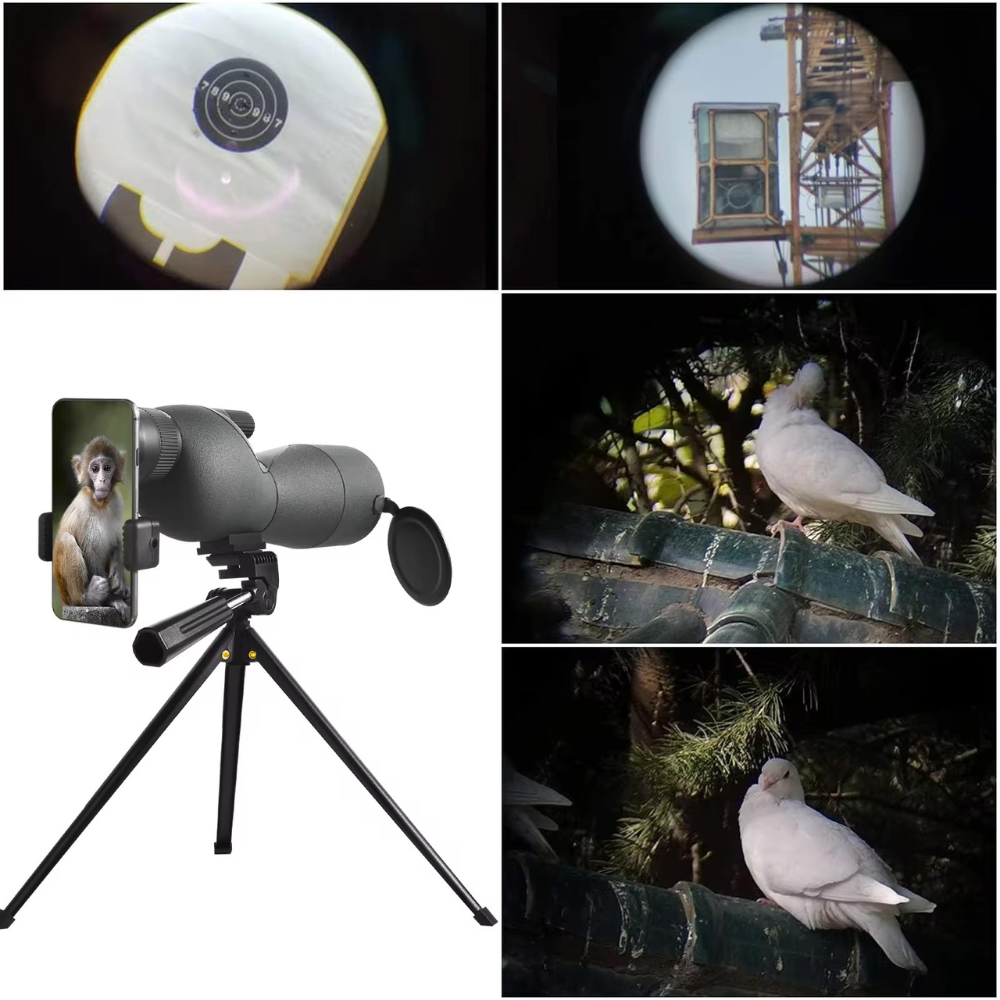 Longue vue 25-75x60 HD Télescope +Trépied