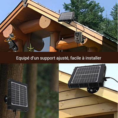 panneaux solaires pour camera de chasse