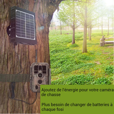 panneaux solaires pour camera de chasse